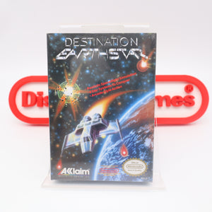 DESTINATION EARTHSTAR - NEW & Factory Sealed with Authentic H-Seam! (NES Nintendo)