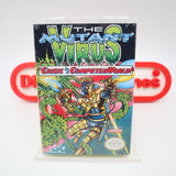 THE MUTANT VIRUS: CRISIS IN A COMPUTER WORLD - NEW & Factory Sealed with Authentic H-Seam! (NES Nintendo)