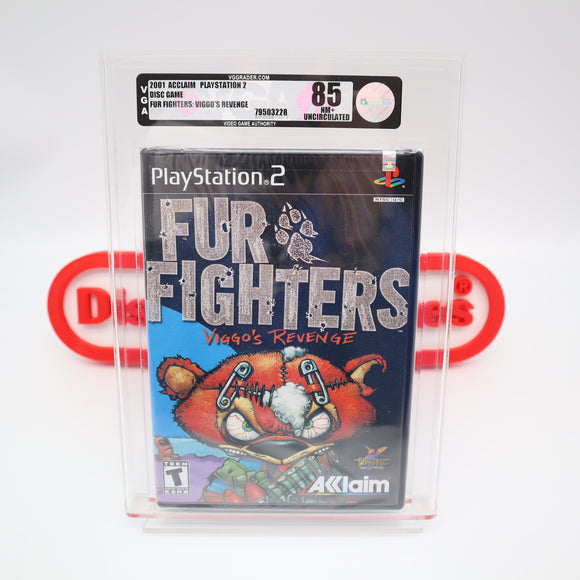 FUR FIGHTERS: VIGGO'S REVENGE - VGA GRADED 85 NM+ UNCIRCULATED! NEW & Factory Sealed! (PS2 PlayStation 2)