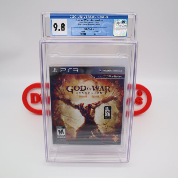 GOD OF WAR: ASCENSION - BLACK LABEL - HIGHEST CGC GRADED 9.8 A++! NEW & Factory Sealed! (PS3 PlayStation 3)