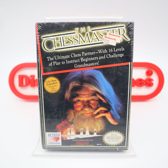 THE CHESSMASTER / CHESS MASTER - NEW & Factory Sealed with Authentic H-Seam! (NES Nintendo)