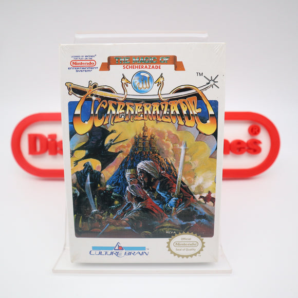 THE MAGIC OF SCHEHERAZADE - NEW & Factory Sealed with Authentic H-Seam! (NES Nintendo)