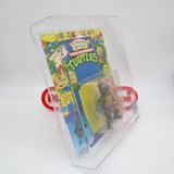 BODACIOUS BIRTHDAY: CLASSIC PARTY REPTILE LEO / LEONARDO - 1992 PLAYMATES - AFA GRADED 80 NEW Authentic & Factory Sealed! (Vintage TMNT Figure)