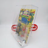 BODACIOUS BIRTHDAY: CLASSIC PARTY REPTILE LEO / LEONARDO - 1992 PLAYMATES - AFA GRADED 80 NEW Authentic & Factory Sealed! (Vintage TMNT Figure)