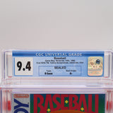 BASEBALL - CGC GRADED 9.4 A+! NEW & Factory Sealed with Authentic H-Seam! (Game Boy Original)