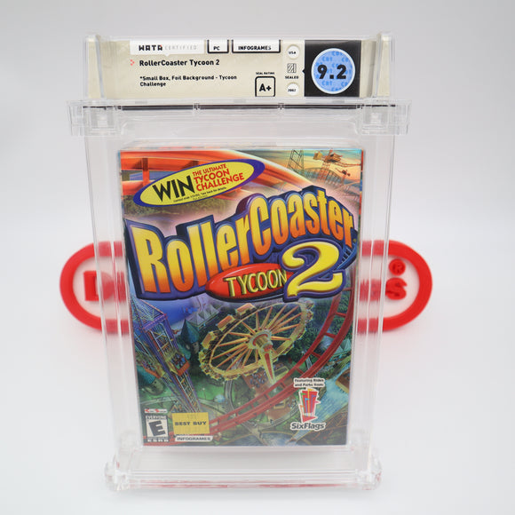 ROLLERCOASTER TYCOON 2 II (FOIL COVER) - WATA GRADED 9.2 A+! NEW & Factory Sealed! (PC Computer Game)