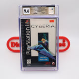 CYBERIA (RIDGED LONGBOX!) CGC PEDIGREE GRADED 9.6 A+! NEW & Factory Sealed! (PS1 PlayStation 1)