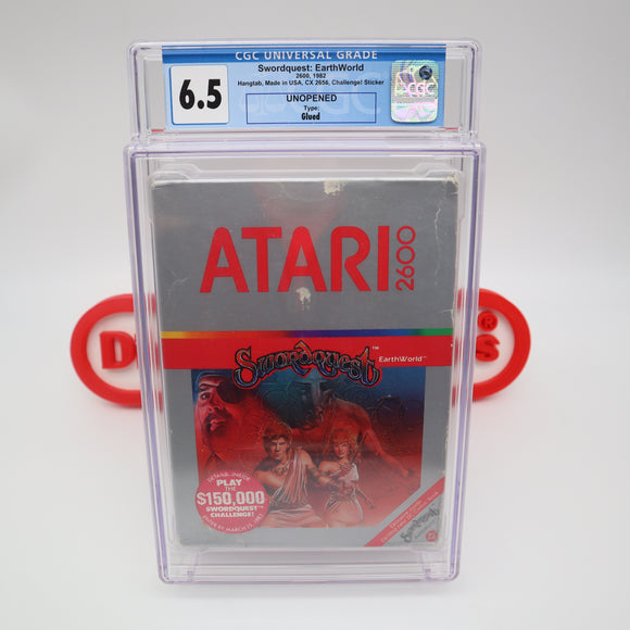 SWORDQUEST: EARTHWORLD - CGC GRADED 6.5! NEW & Factory Sealed! (Atari 2600)