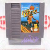 MAGIC JOHNSON'S FAST BREAK - AUTOGRAPHED CARTRIDGE! WATA GRADED 6.0! (NES Nintendo)