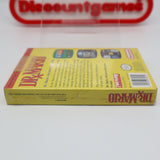 DR. MARIO - NEW & Factory Sealed with Authentic H-Seam! (NES Nintendo) Doctor Super Mario