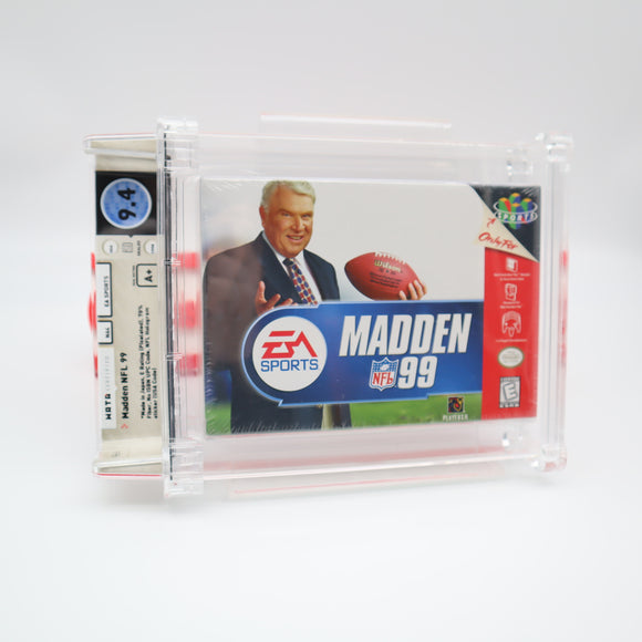MADDEN NFL 99 1999 FOOTBALL - WATA GRADED 9.4 A+! NEW & Factory Sealed! (Nintendo 64 N64)