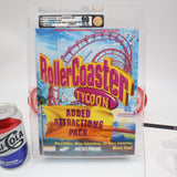 AUTOGRAPHED ROLLERCOASTER TYCOON: ADDED ATTRACTIONS PACK - VGA GRADED 90 MINT GOLD! NEW & 100% FACTORY SEALED! (PC / CD-ROM / WINDOWS)