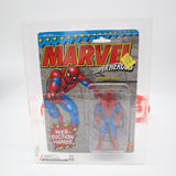 SPIDER-MAN WITH WEB-SUCTION HANDS - CAS GRADED 90 NEW, Authentic & Factory Sealed! (1990 TOY BIZ Marvel Super Heroes)