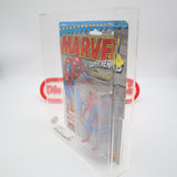 SPIDER-MAN WITH WEB-SUCTION HANDS - CAS GRADED 90 NEW, Authentic & Factory Sealed! (1990 TOY BIZ Marvel Super Heroes)