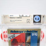 NOBUNAGA'S AMBITION - WATA GRADED 9.4 A! NEW & Factory Sealed with Authentic H-Seam! (NES Nintendo)