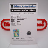 APRIL O'NEIL (ORANGE/BLUE STRIPES) - 1993 PLAYMATES - CAS GRADED 80 NEW Authentic & Factory Sealed! (Vintage TMNT Figure)