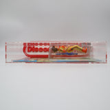 APRIL O'NEIL (ORANGE/BLUE STRIPES) - 1993 PLAYMATES - CAS GRADED 80 NEW Authentic & Factory Sealed! (Vintage TMNT Figure)