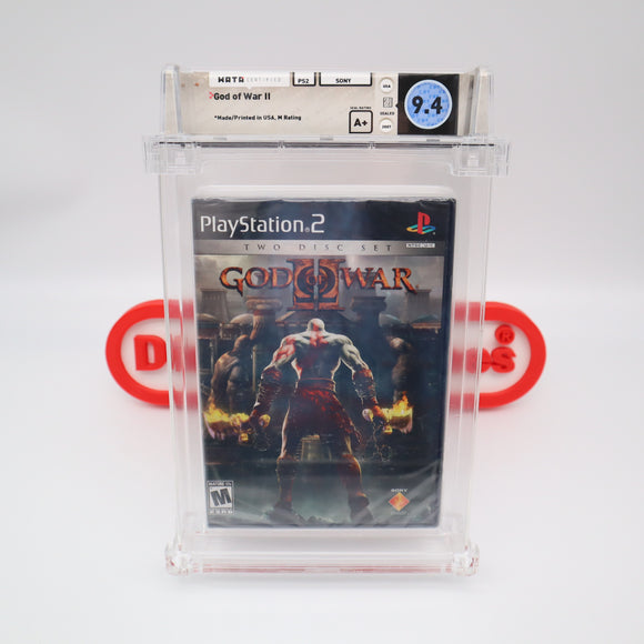 GOD OF WAR II 2 - WATA GRADED 9.4 A+! NEW & Factory Sealed! (PS2 PlayStation 2)