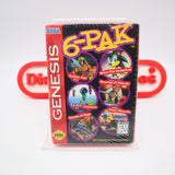 6-PAK SONIC THE HEDGEHOG, COLUMNS, STREETS OF RAGE +3 NEW & Factory Sealed! (Sega Genesis)