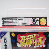 SUPER PUZZLE FIGHTER II 2 - VGA GRADED 95+ MINT GOLD UNCIRCULATED! NEW & Factory Sealed with Authentic H-Seam! (GBA Game Boy Advance)