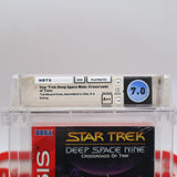STAR TREK: DS9 / DEEP SPACE NINE CROSSROADS OF TIME - WATA GRADED 7.0 A++ (UNDERGRADED?!)! NEW & Factory Sealed with Authentic V-Overlap Seam! (Sega Genesis)