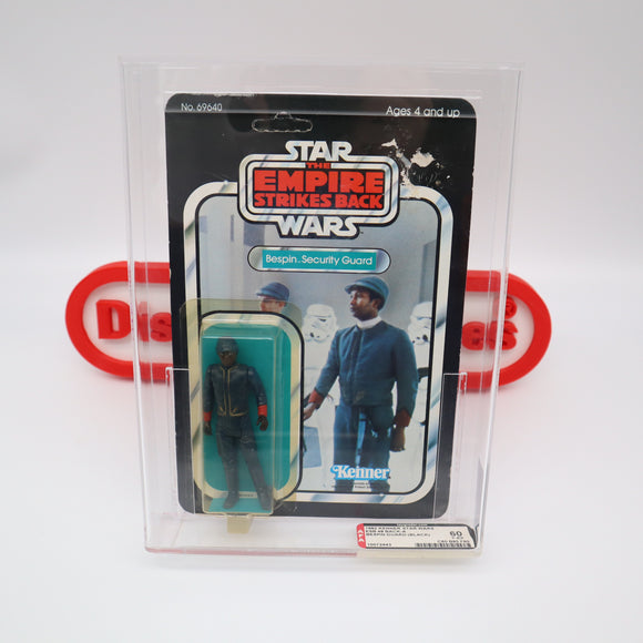BESPIN SECURITY GUARD - BLACK - AFA GRADED 60 Y-EX ESB 48 BACK - NEW Authentic & Factory Sealed! (MOC Vintage Star Wars Figure)