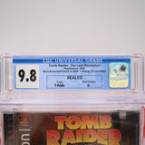 TOMB RAIDER: THE LAST REVELATION - CGC GRADED 9.8 A+! NEW & Factory Sealed! (PS1 PlayStation 1)
