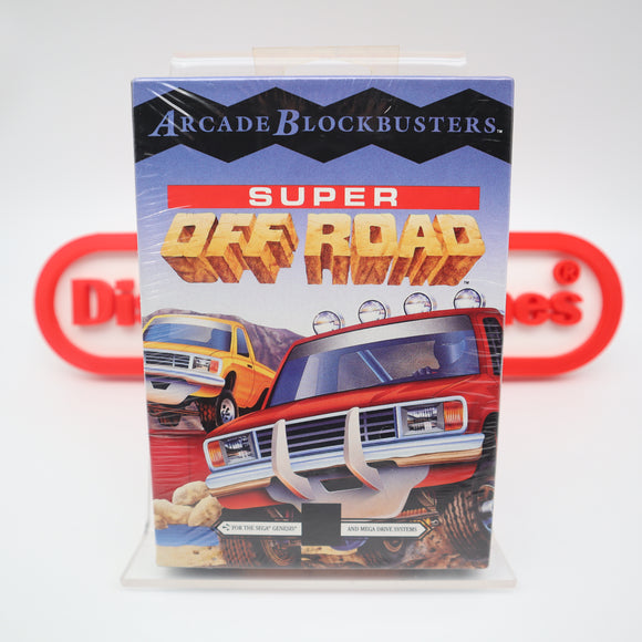 SUPER OFF ROAD - NEW & Factory Sealed with Authentic 3-Sided Seam! (Sega Genesis)