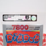 DIG DUG / DIGDUG - VGA GRADED 85 NM+ SILVER UNCIRCULATED! NEW & Factory Sealed! (Atari 7800)