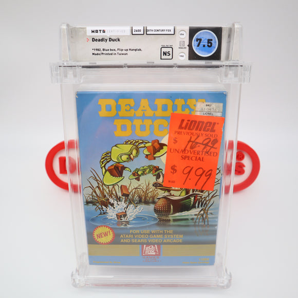 DEADLY DUCK - WATA GRADED 7.5 NS! NEW & Factory Sealed! (Atari 2600)