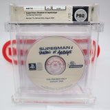 SUPERMAN: SHADOW OF APOKOLIPS - PROTOTYPE! WATA PEDIGREE GRADED PRO! (PS2 PlayStation 2)