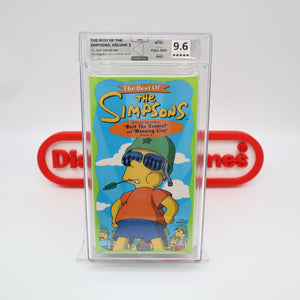 1997 THE BEST OF THE SIMPSONS: VOLUME 2 - REWIND GRADED 9.6 & 5-STAR SEAL! NEW & Factory Sealed! (VHS)