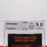 HARDWARE (1990) - REWIND GRADED 9.0 & 4 AND A HALF -STAR SEAL! NEW & Factory Sealed with Authentic H-Overlap Seam! (VHS)