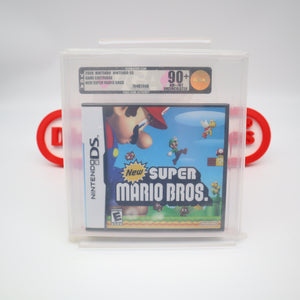 NEW SUPER MARIO BROS. BROTHERS - VGA GRADED 90+ MINT GOLD UNCIRCULATED! NEW & Factory Sealed! (Nintendo DS)