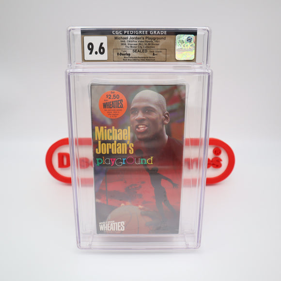 MICHAEL JORDAN'S PLAYGROUND - CGC GRADED 9.6 A++! NEW & Factory Sealed from the MOTOR CITY COLLECTION! (VHS)