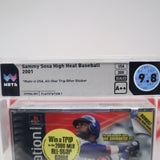 CHICAGO CUBS: SAMMY SOSA HIGH HEAT BASEBALL (DOUBLE CD) - WATA GRADED 9.8 A++! NEW & Factory Sealed! (PS1 PlayStation 1)