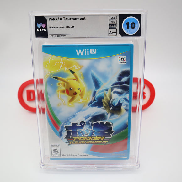POKKEN TOURNAMENT - PERFECT/HIGHEST GRADED WATA 10 A++! NEW & Factory Sealed! (Nintendo Wii U)
