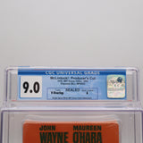 JOHN WAYNE: MCLINTOCK! PRODUCER'S CUT - CGC GRADED 9.0 A! NEW & Factory Sealed with Authentic V-Overlap Seam! (VHS)