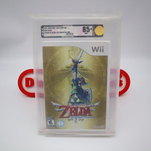 LEGEND OF ZELDA: SKYWARD SWORD - VGA GRADED 85+ NM+ GOLD ARCHIVAL! NEW & Factory Sealed! (Nintendo WII)