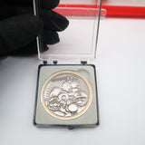 Authentic Nintendo of America DS EMPLOYEE Launch Award Trophy Coin Token with Case! With Mario, Samus & Wario! Heavy!