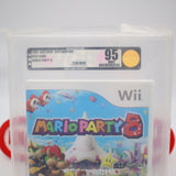 MARIO PARTY 8 - VGA GRADED 95 MINT GOLD UNCIRCULATED! NEW & Factory Sealed! (Nintendo WII)