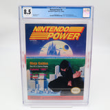 NINTENDO POWER ISSUE #5 - NINJA GAIDEN COVER - CGC GRADED 8.5