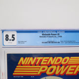 NINTENDO POWER ISSUE #5 - NINJA GAIDEN COVER - CGC GRADED 8.5