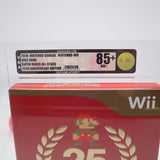 SUPER MARIO ALL-STARS 25TH ANNIVERSARY EDITION - VGA GRADED 85+ NM+ GOLD! NEW & Factory Sealed! (Nintendo WII)