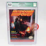NINTENDO POWER ISSUE #4 - LEGEND OF ZELDA II: THE ADVENTURE OF LINK COVER - CGC GRADED 8.5