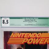 NINTENDO POWER ISSUE #4 - LEGEND OF ZELDA II: THE ADVENTURE OF LINK COVER - CGC GRADED 8.5