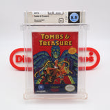 TOMBS & AND TREASURE - WATA GRADED 8.0 C+! NEW & Factory Sealed with Authentic H-Seam! (NES Nintendo)
