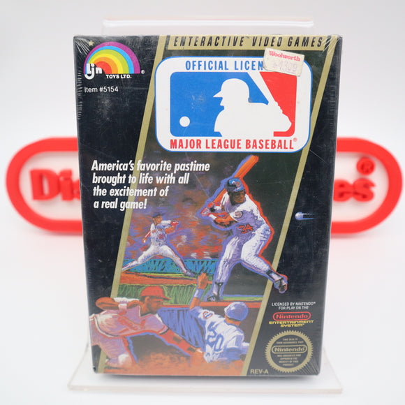 MLB / MAJOR LEAGUE BASEBALL - EARLY PRINT with ROUND SOQ - NEW & Factory Sealed with Authentic H-Seam! (NES Nintendo)