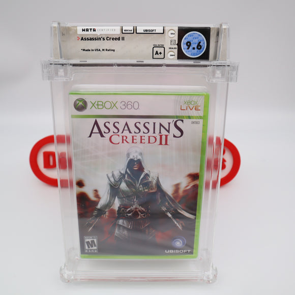 ASSASSIN'S CREED II 2 - WATA GRADED 9.6 A+! NEW & Factory Sealed! (XBox 360)