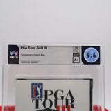 PGA TOUR GOLF III 3 - WATA GRADED 9.6 A+! NEW & Factory Sealed with Authentic V-Overlap Seam! (Sega Genesis)